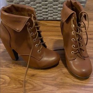 Brown booties